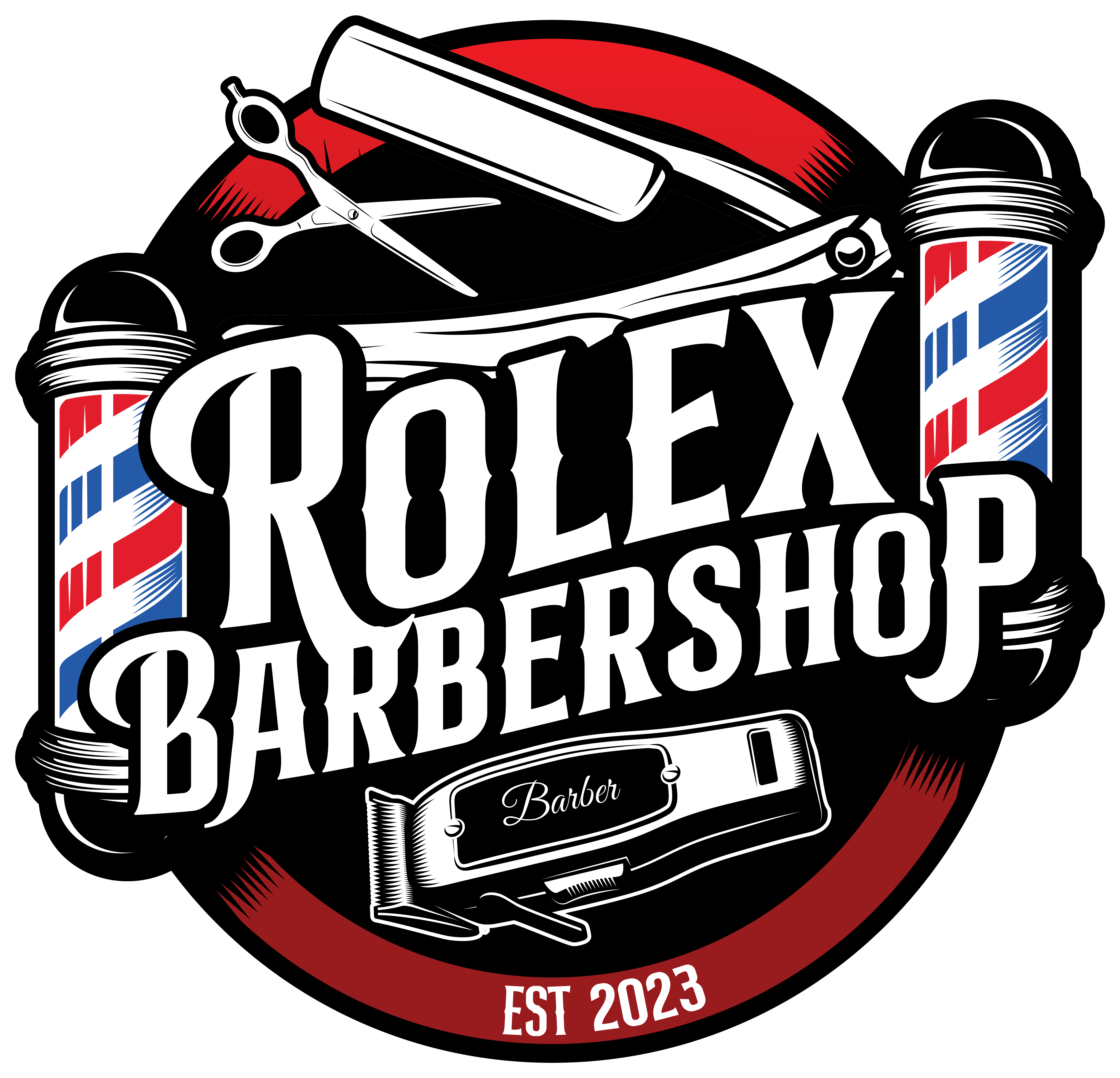 Rolex Barbershop Logo